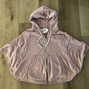 Wilfred free Aritzia poncho zippered cape